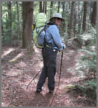Wearing the Astral 40 on a three-day backpacking trip