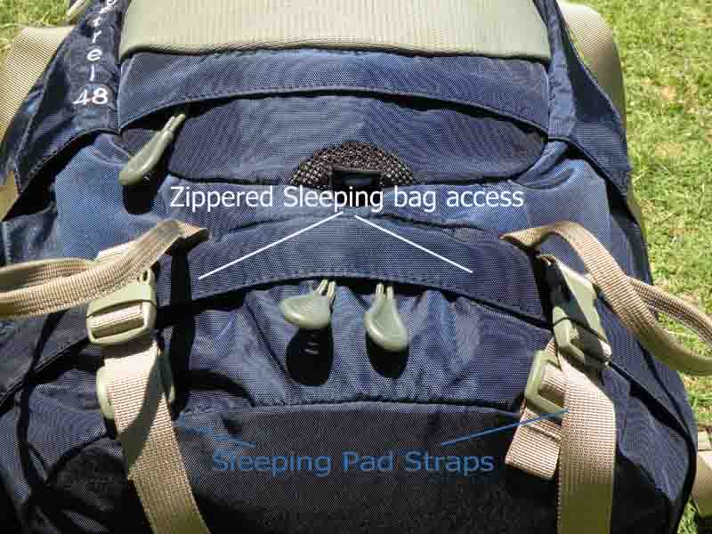 Zippered Sleeping Bag Access