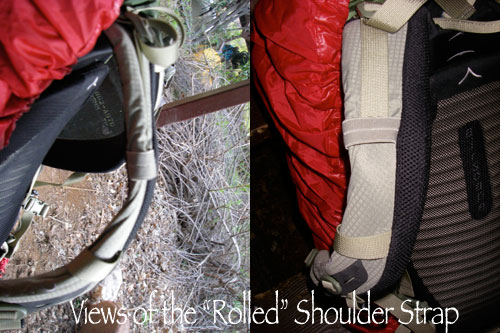rolled shoulder strap
