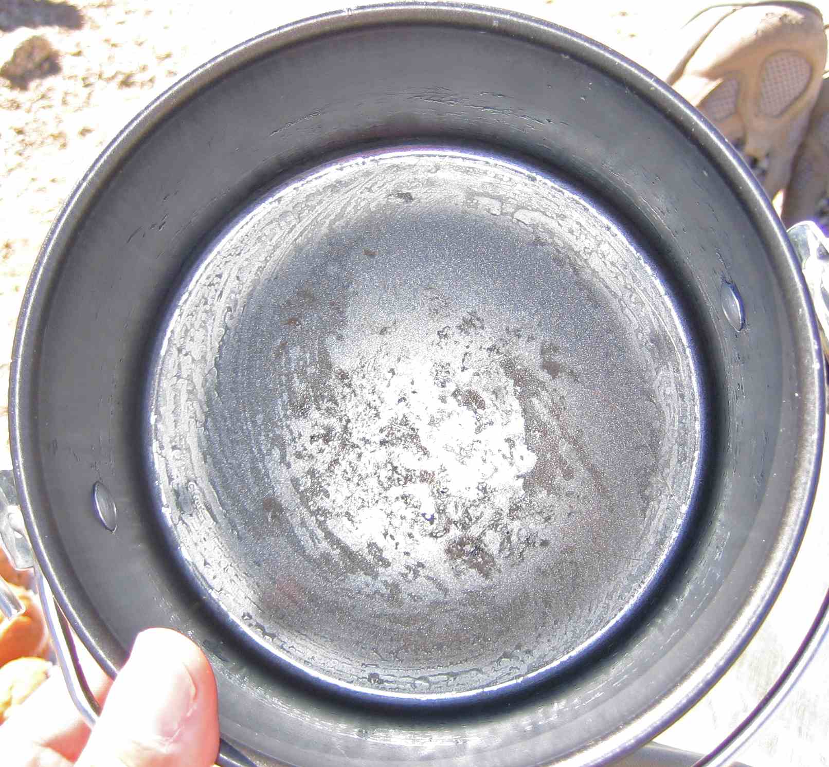 Egg pan after cleaning