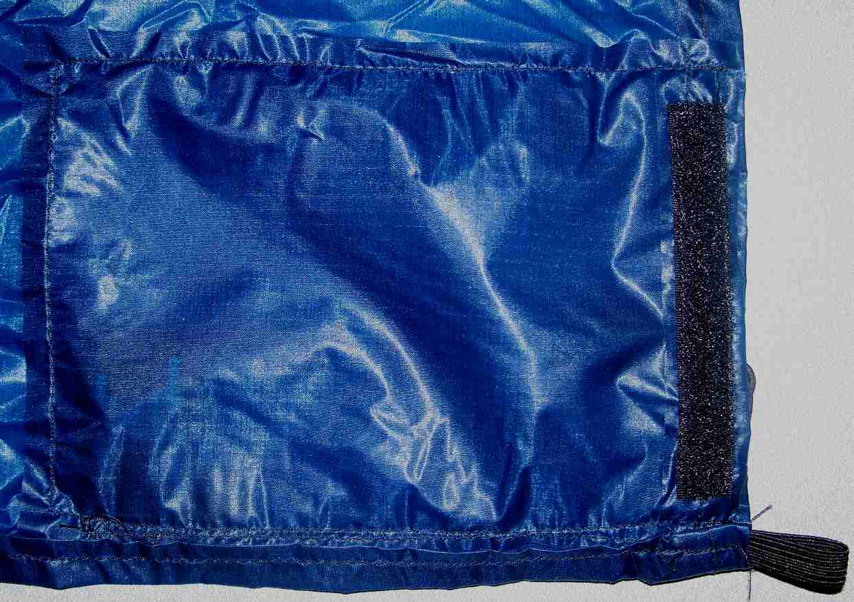 Stuffsack, inverted (shown from inside)