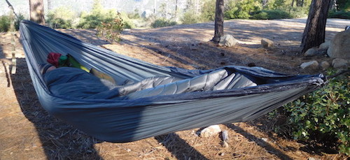 hammock in use