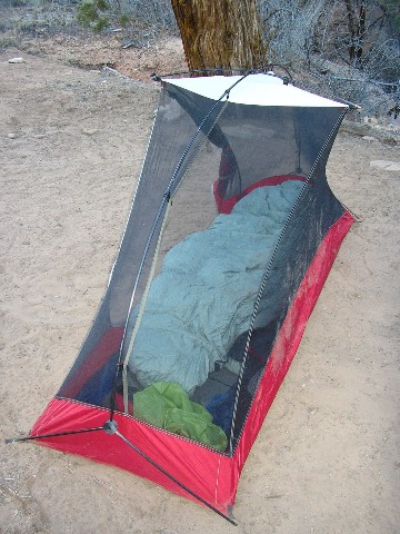 MSR Hubba tent with Fibraplex poles