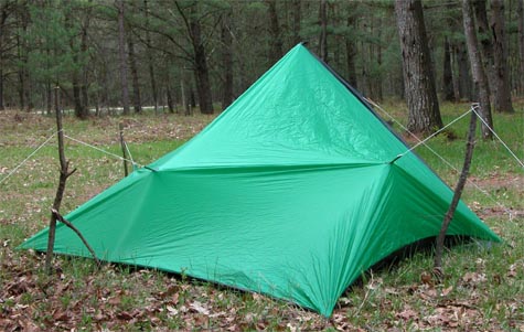 AGG Tarp Tent Rear Angle