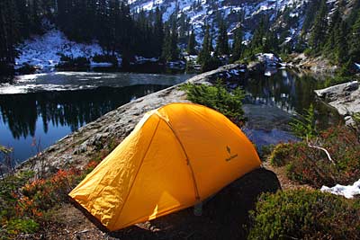 Mirage tent at Rampart Lakes
