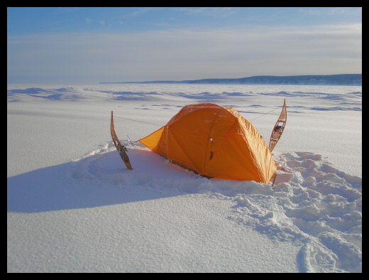Stormtrack on frozen Lake Superior