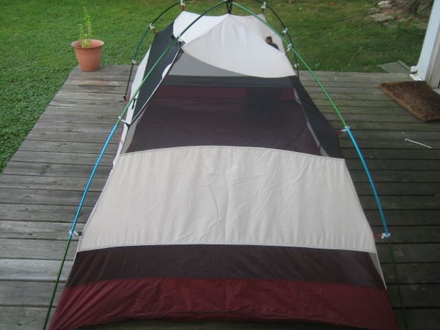 Tent without fly from the short end