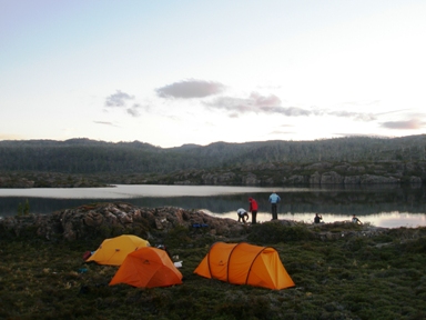 Camp at Lake Challice