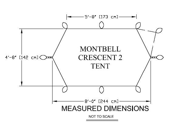 MontBell Crescent 2 Layout