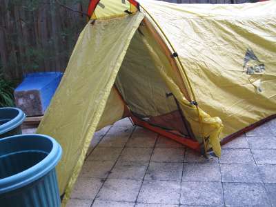 Tent entrance