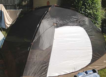 tent up