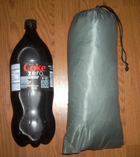 Size comparison to 2 L bottle