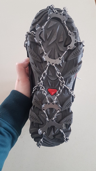 Spikes on bottom of boots