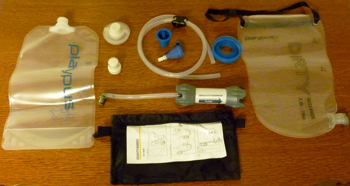 All the parts for clean water bliss