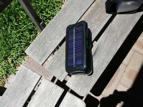 charging the batteries by solar power